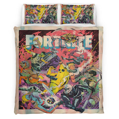 Fortnite All Skin Peely Jonesy Fishstick Skull Troope Lynx Fishstick Duvet Cover