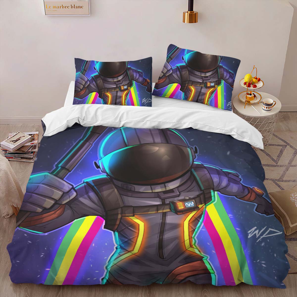 Fortnite Ballte Royale Space Galaxy Duvet Cover 2