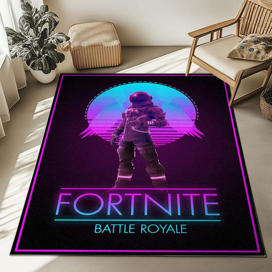 Fortnite Ballte Royale Space Galaxy Retro Rug