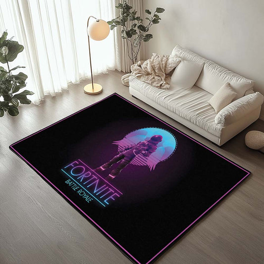 Fortnite Ballte Royale Space Galaxy Retro Style Rug