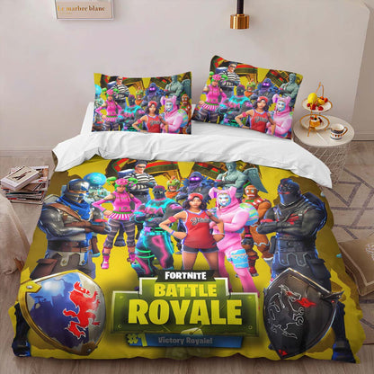 Fortnite Battle Royale Victory Omega Raptor Brite Bomber Duvet Cover 2