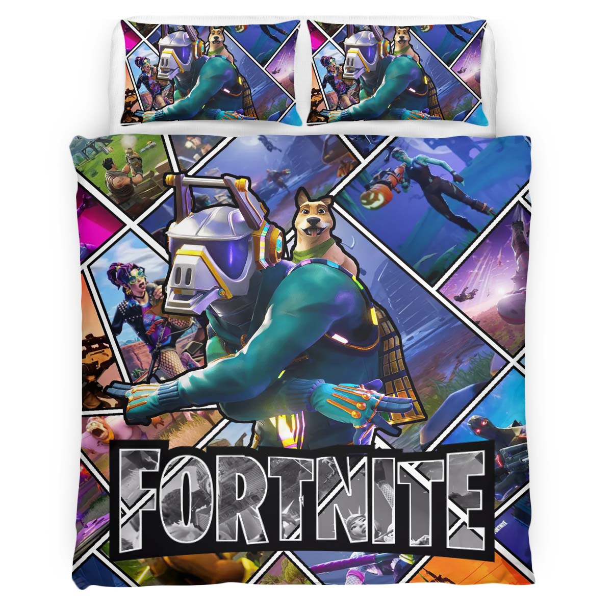 Fortnite DJ Yonder Skin án All Skins Duvet Cover