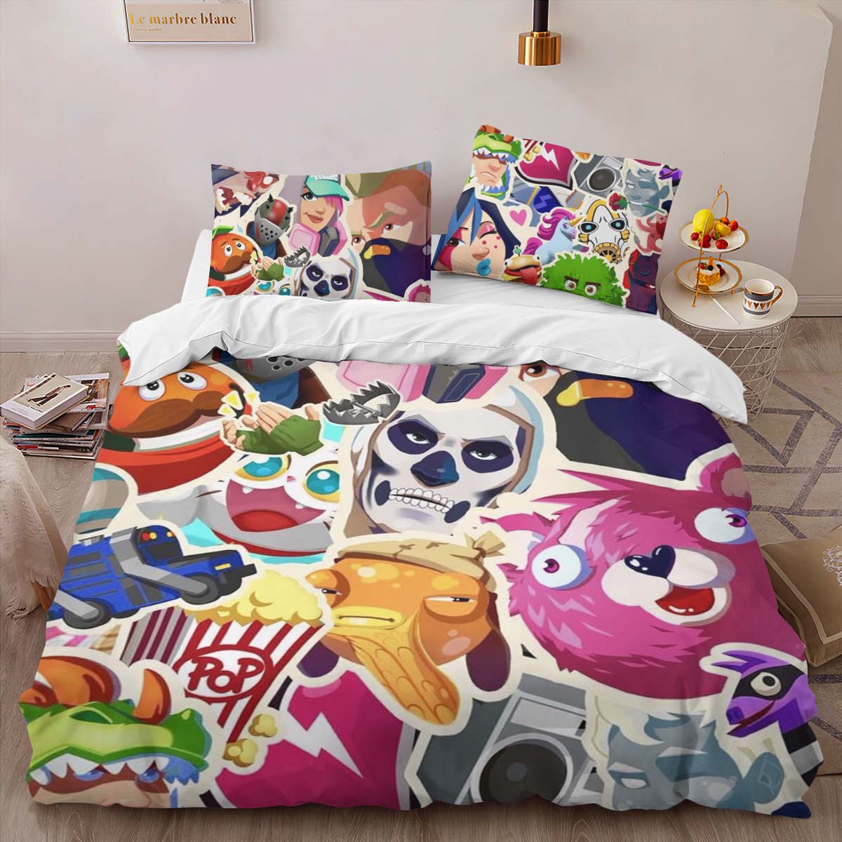 Fortnite Icon all Skin Duvet Cover 2