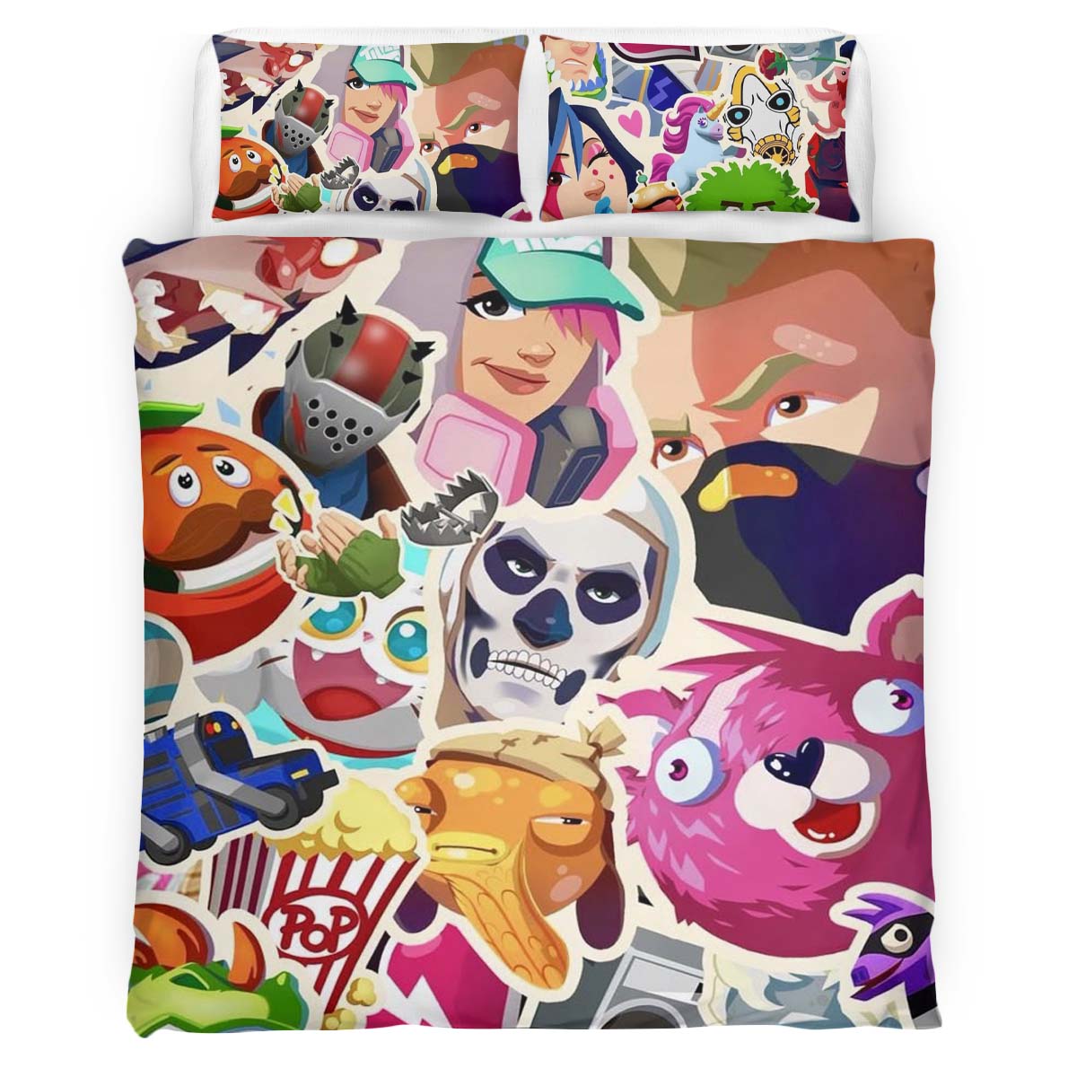 Fortnite Icon all Skin Duvet Cover