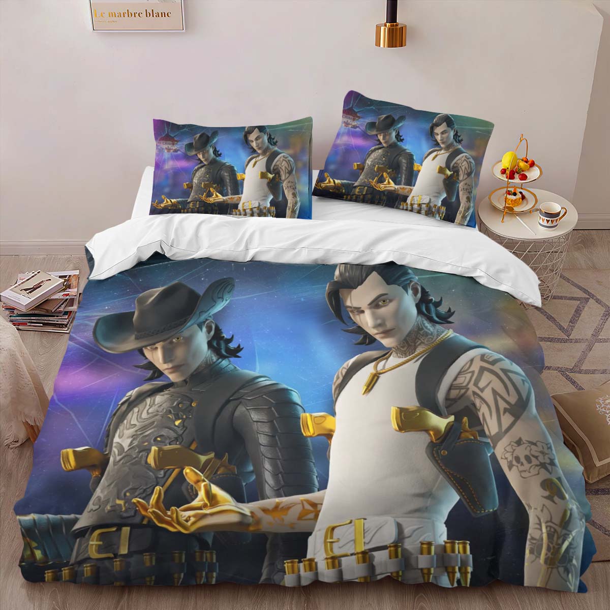 Fortnite Lawless Outlaw Midas Duvet Cover 2