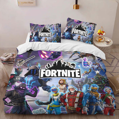 Fortnite Raven and All Skins Duvet Cover 2