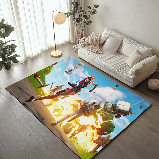 Fortnite Run Away Explosion Rug