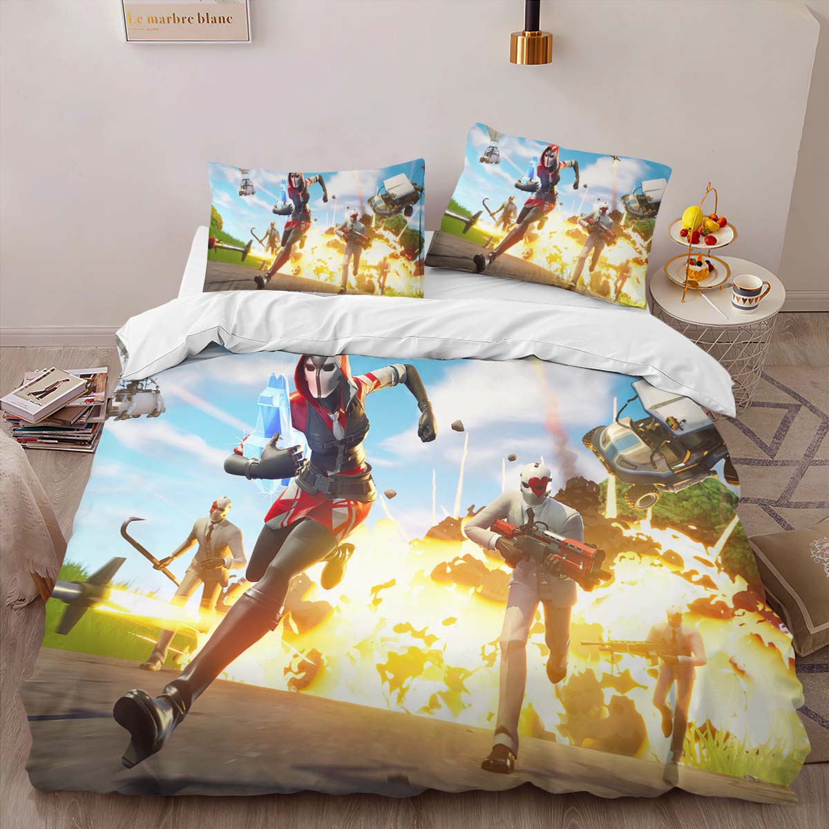 Fortnite Run Away Explosion Duvet Cover 2