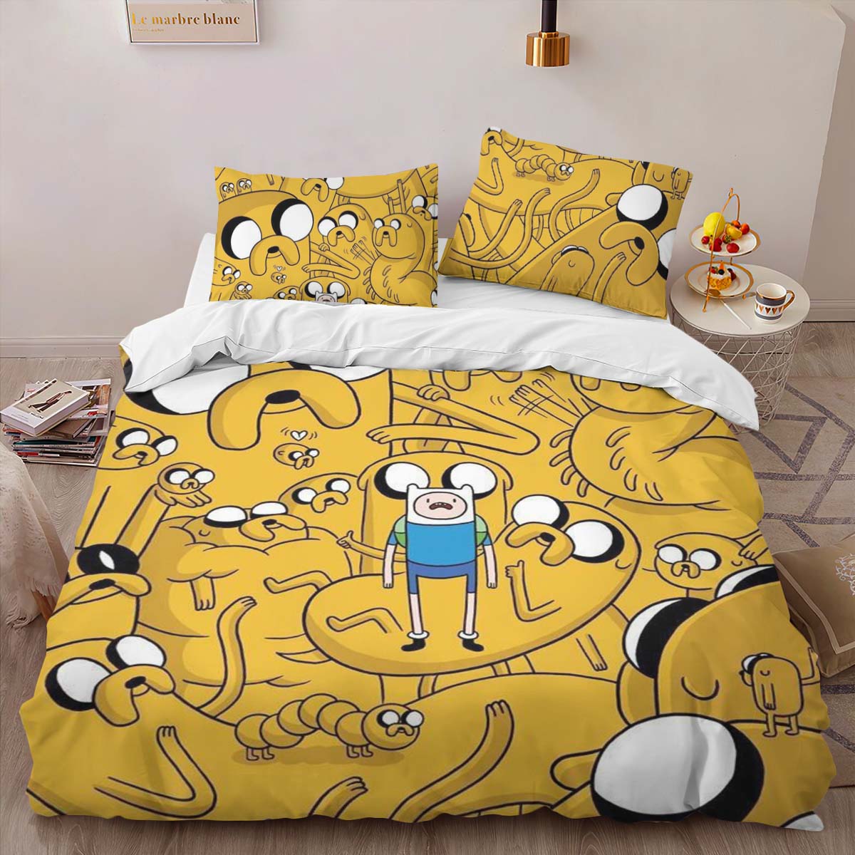 Fortnite Skin Jake the Dog and Finn the Human Duvet Cover 2