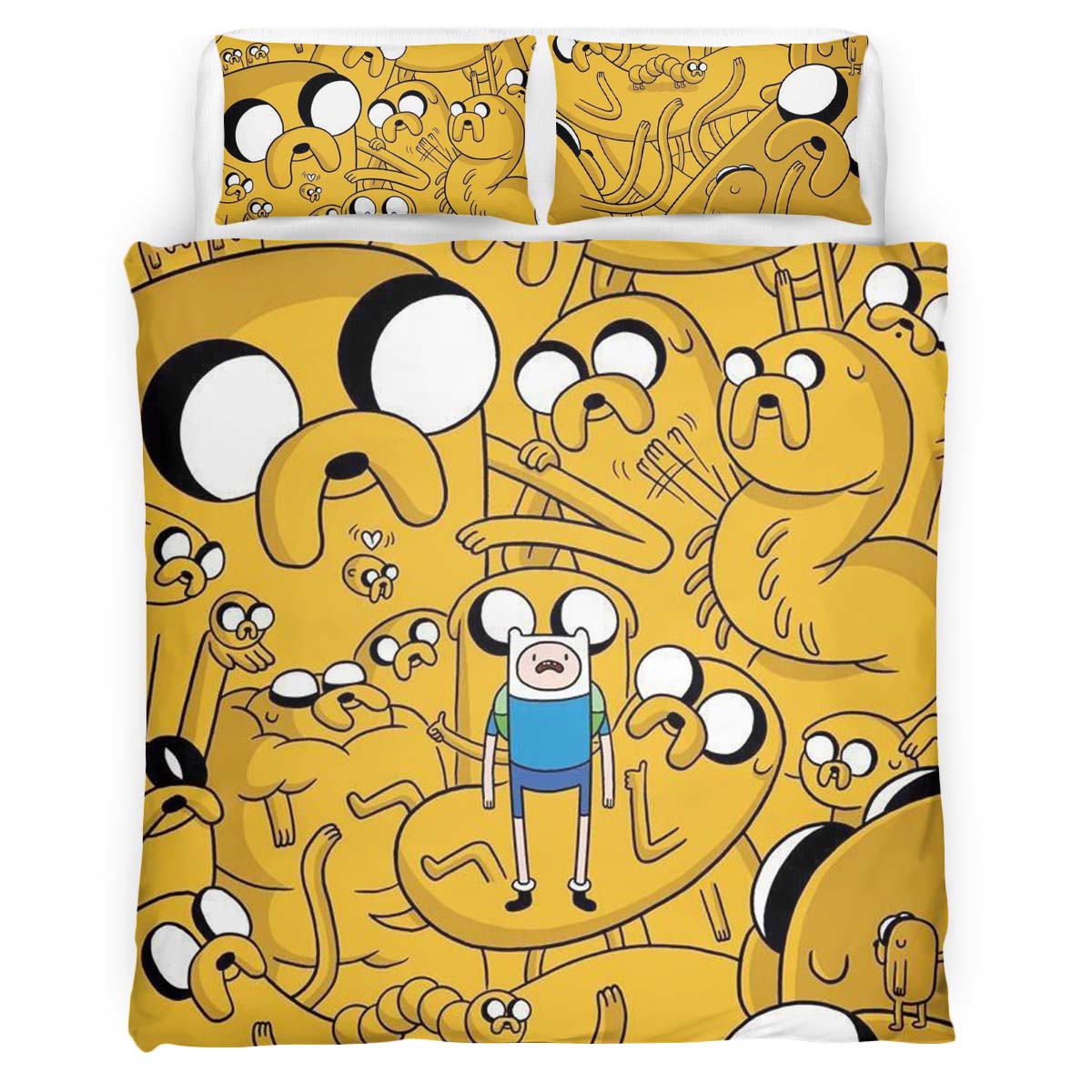 Fortnite Skin Jake the Dog and Finn the Human Duvet Cover