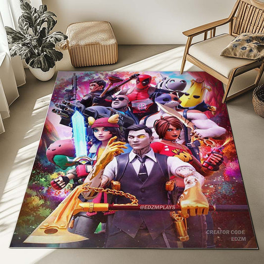 Fortnite Skin Summit Seeker Evie Midas Peely Rug