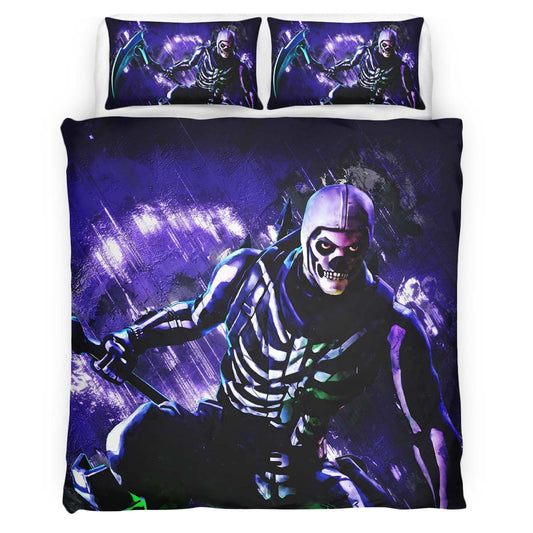 Fortnite Skull Trooper skin 02 Duvet Cover