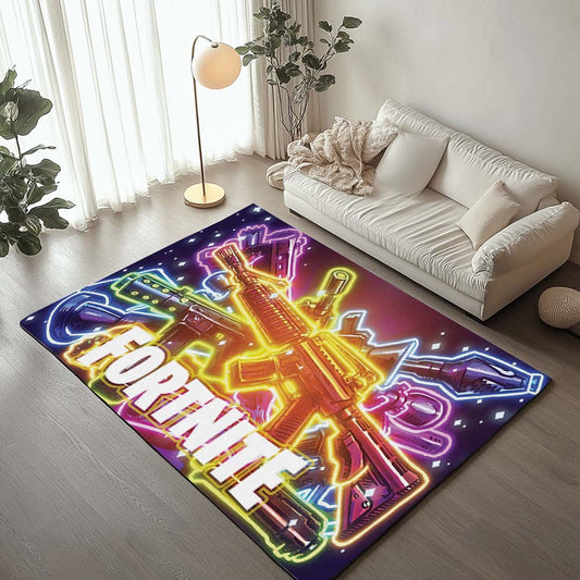 Fortnite Weapons Neon Rug