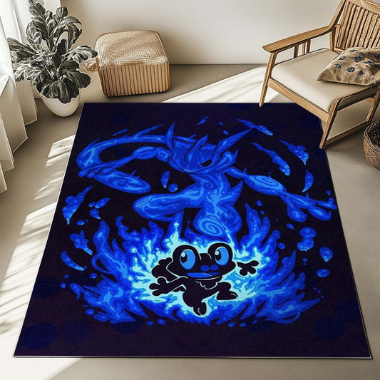 Froakie Greninja Water Pokemon Rug