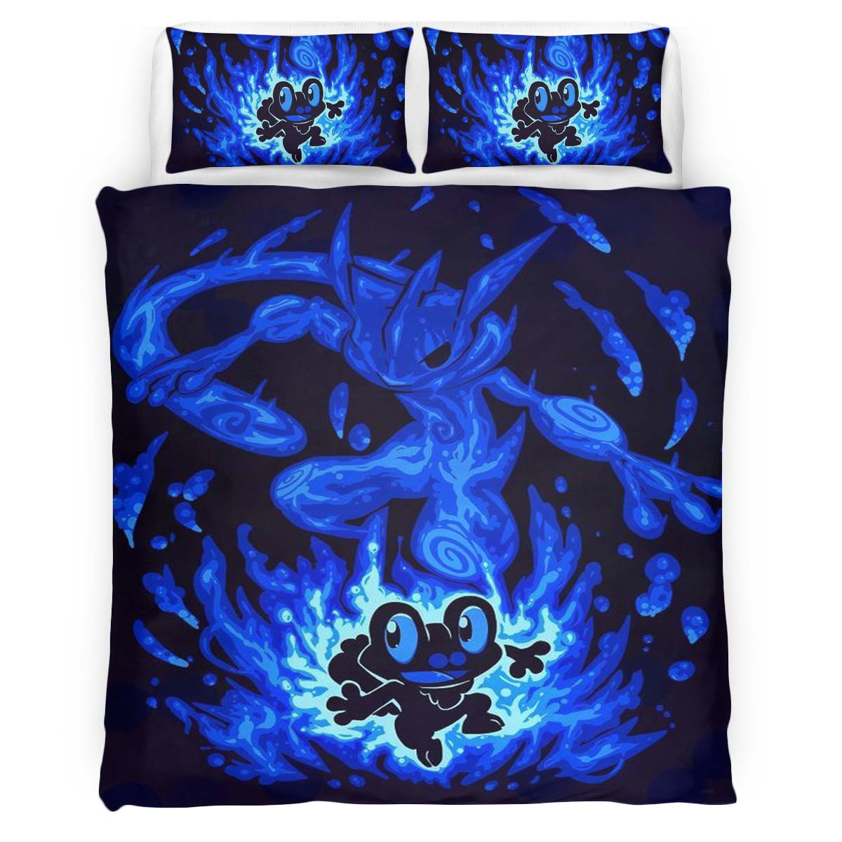 Froakie Greninja Water Pokemon Duvet Cover