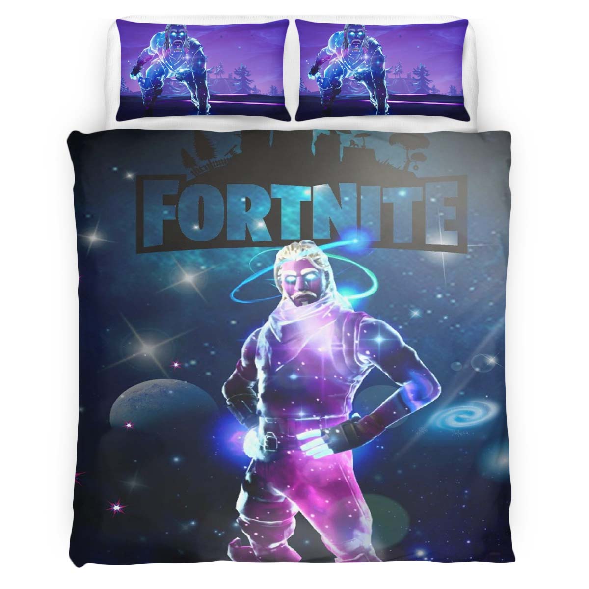 Galaxy Skin Fortnite Duvet Cover