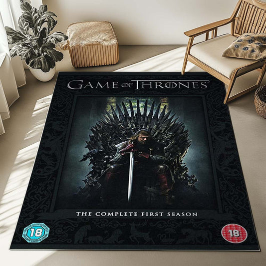 Game Of Thrones Ned Stark Iron Throne 04 Rug