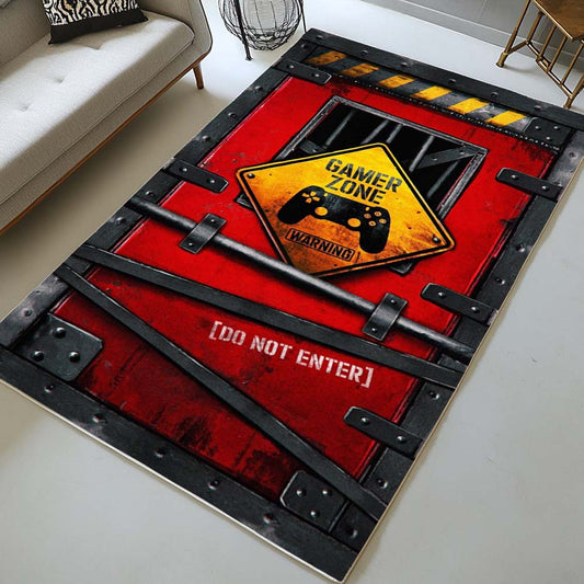 Game Zone Warning Rug