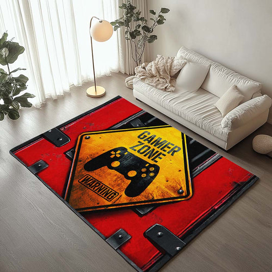 Game Zone Warning 2 Rug