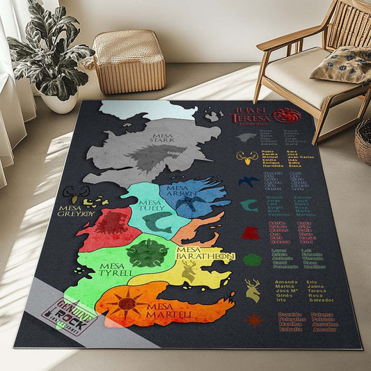 Game of Thrones Houses Map Rug