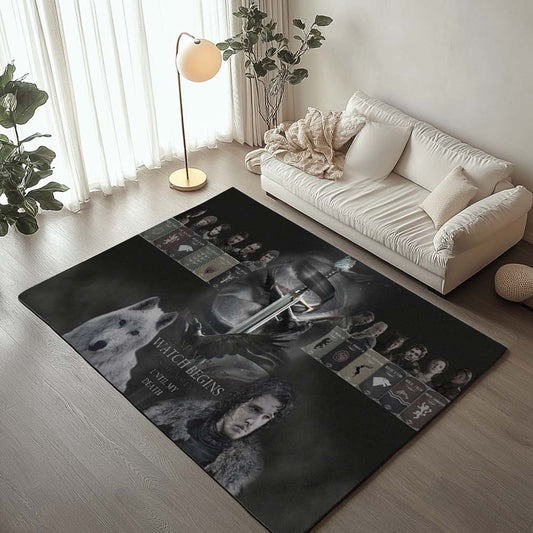 Game of Thrones Jon Snow And All Characters 2 Rug