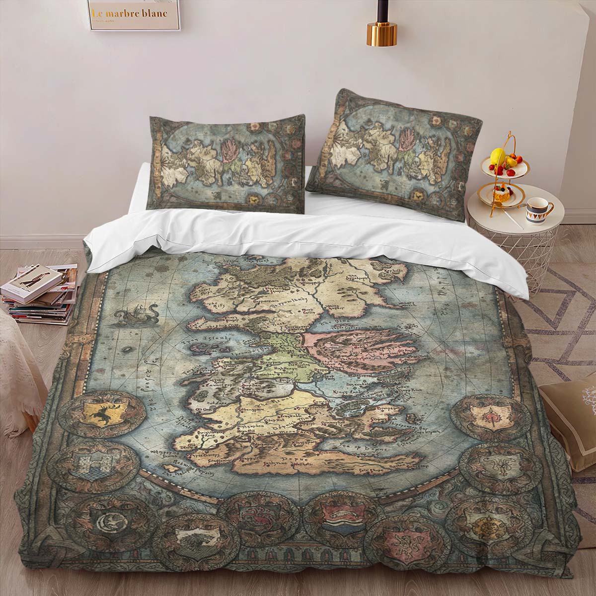 Game of Thrones Map 01 Duvet Cover 2