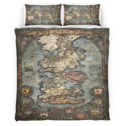 Game of Thrones Map 01 Duvet Cover