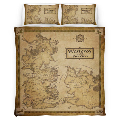 Game of Thrones Map 02 Duvet Cover