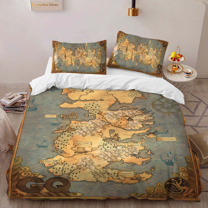 Game of Thrones Map 03 Duvet Cover 2
