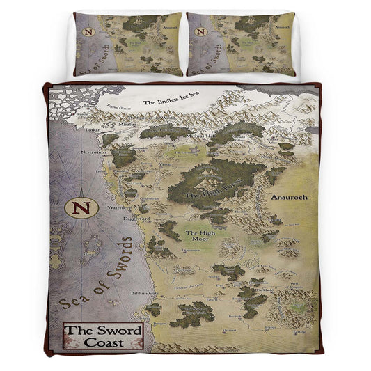 Game of Thrones Map 05 Duvet Cover