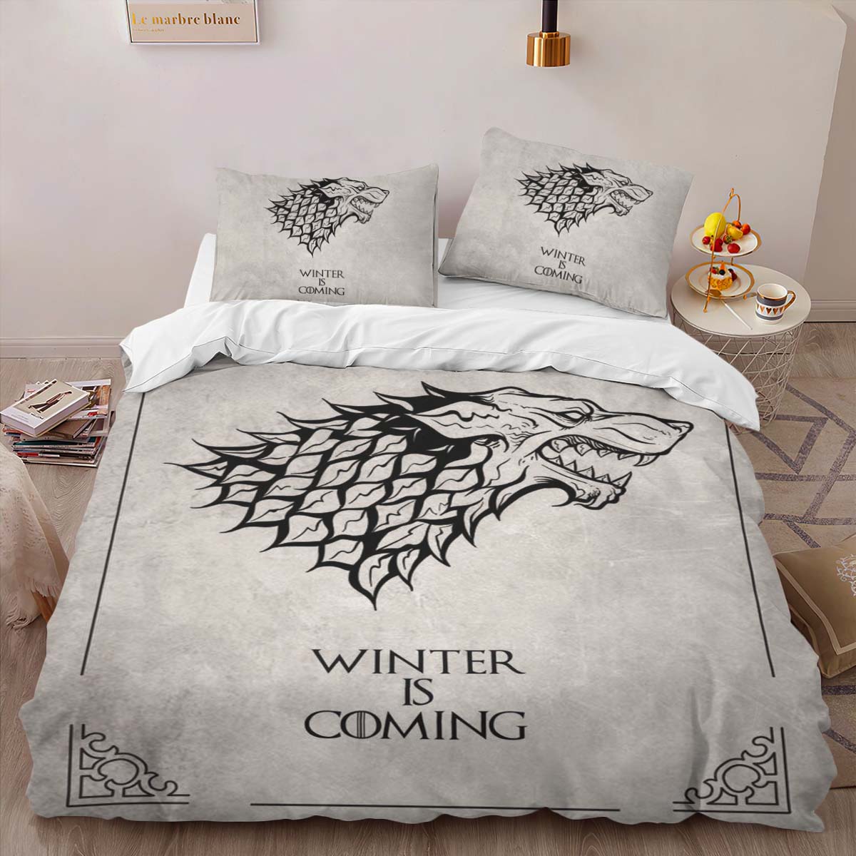 Game of Thrones Stark House Winter Is Coming Duvet Cover 2