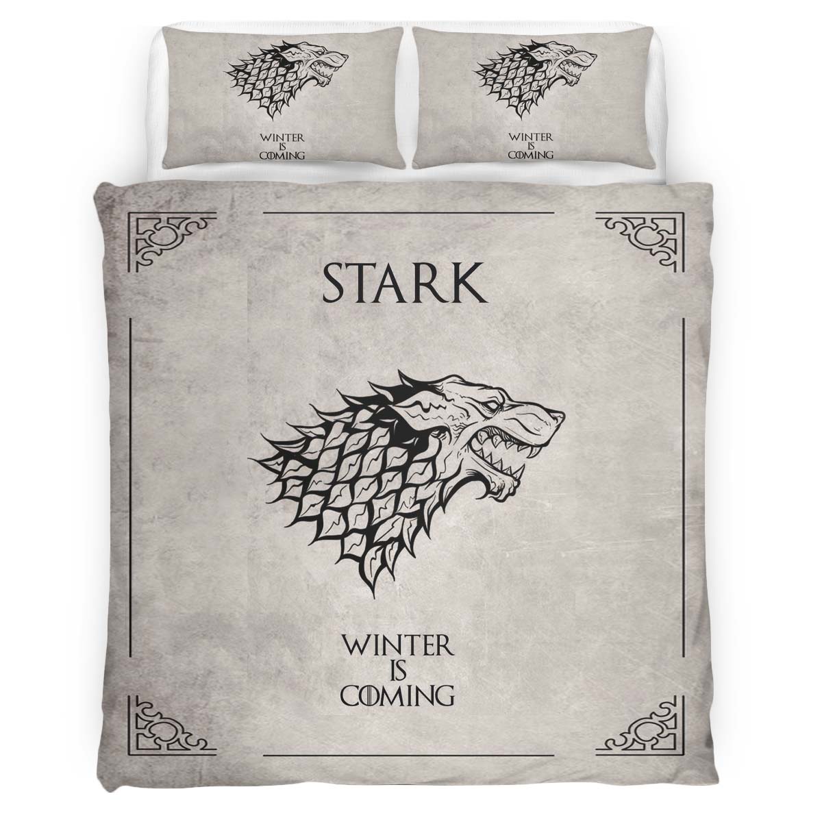 Game of Thrones Stark House Winter Is Coming Duvet Cover