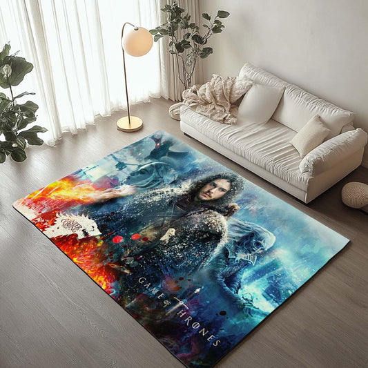 Game of Thrones Winter is coming Jon Snow 14 Rug