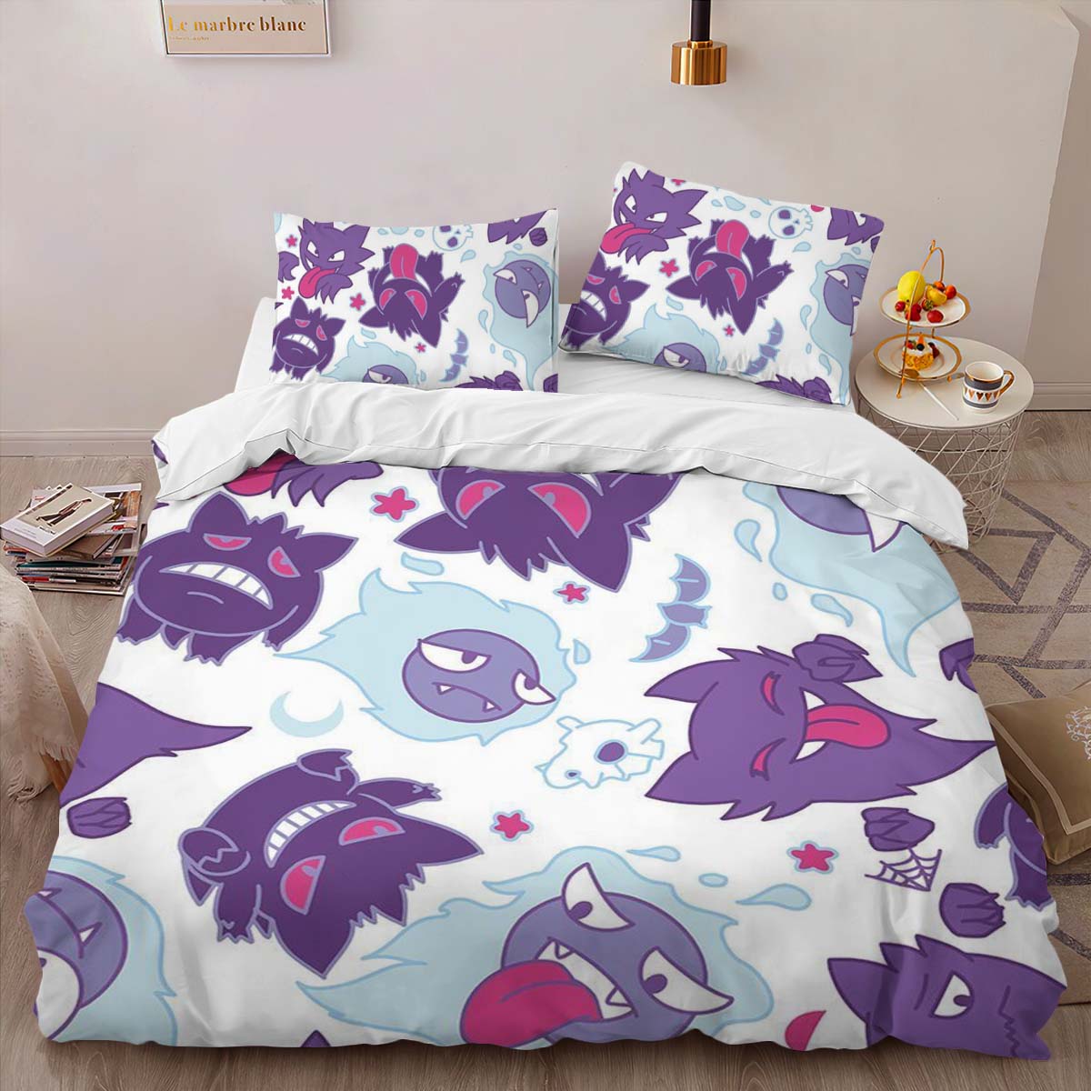 Gastly Haunter Gengar Pokemon Duvet Cover 2