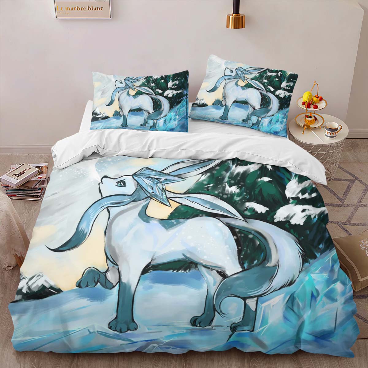 Glaceon Pokemon Duvet Cover 2