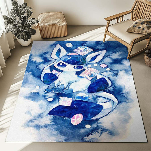 Glaceon Pokemon 5 Rug