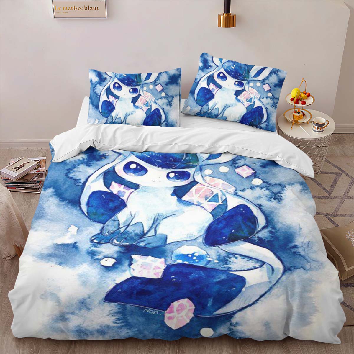 Glaceon Pokemon 5 Duvet Cover 2