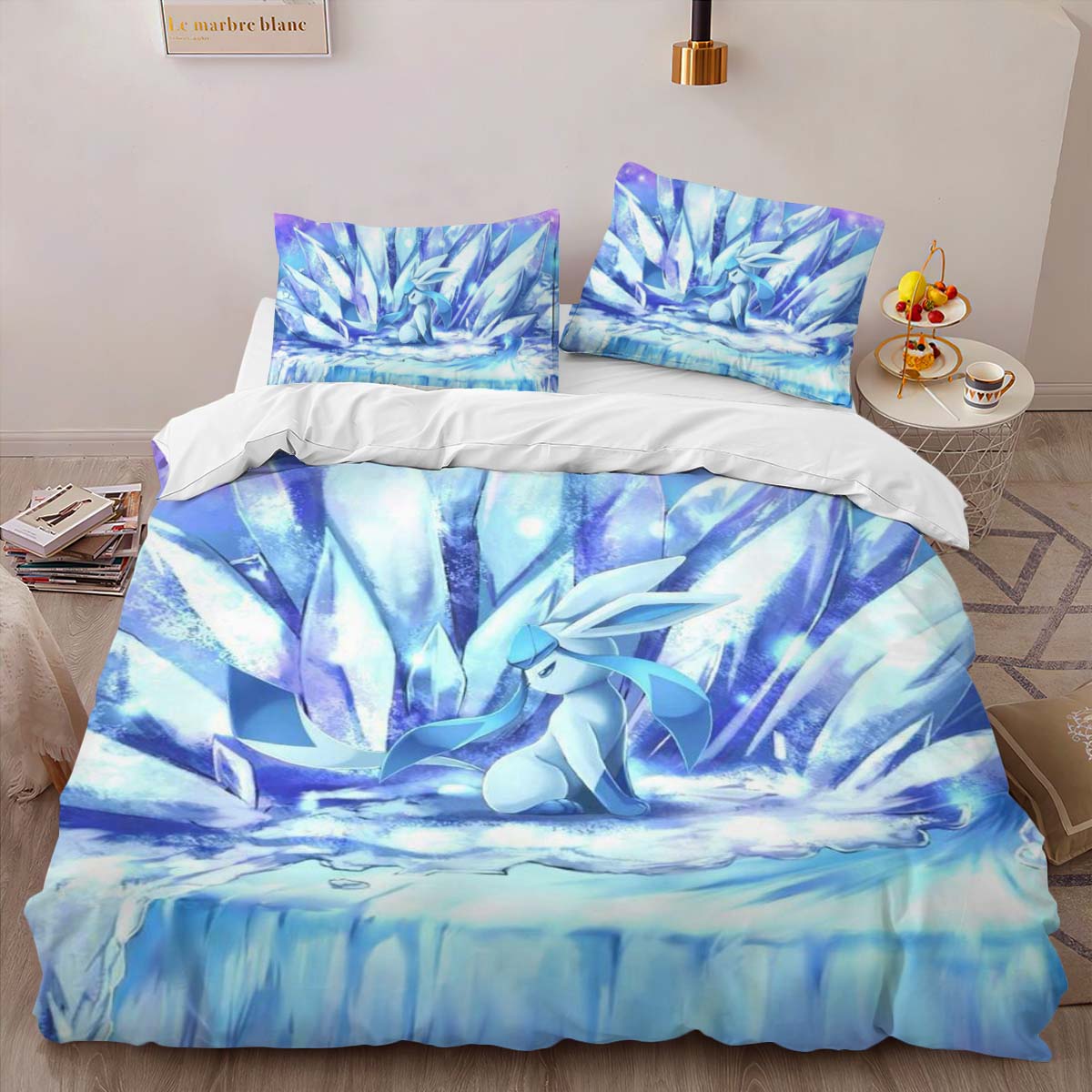 Glaceon Pokemon 7 Duvet Cover 2
