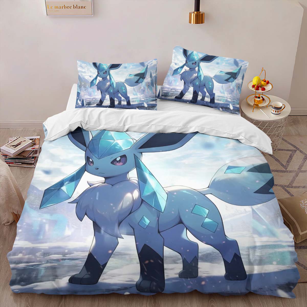 Glaceon Pokemon 8 Duvet Cover 2