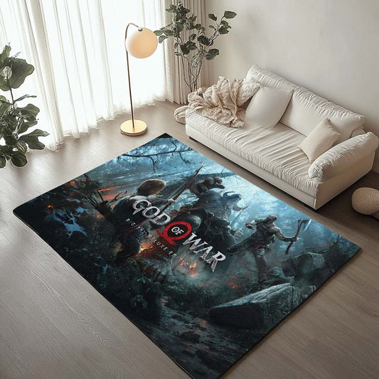God of War Ragnarok Kratos Fight Rug