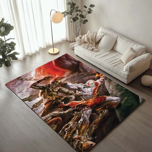 God of War Ragnarok Kratos Fight 3 Rug