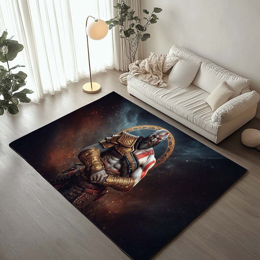 God of War Ragnarok Kratos Ghost of Sparta 10 Rug