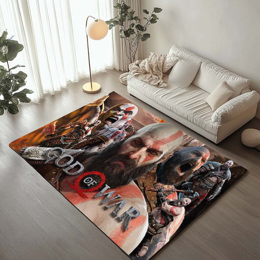 God of War Ragnarok Kratos Ghost of Sparta 5 Rug