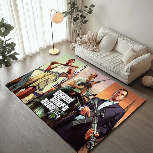 Grand Theft Auto GTA 5 Characters Your Mission Rug