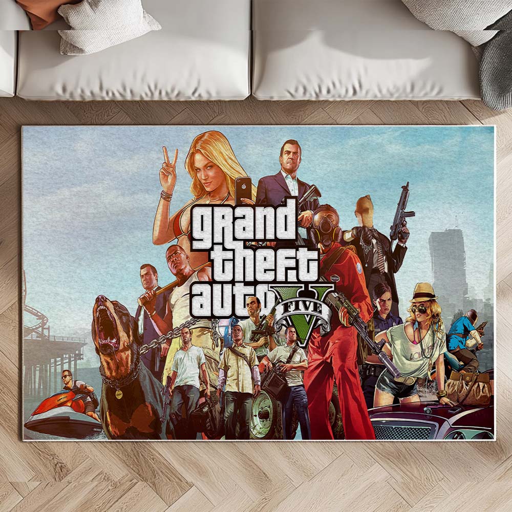 Grand Theft Auto GTA 5 Characters Rug 2