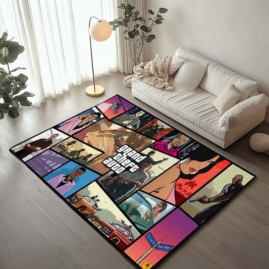 Grand Theft Auto San Andreas Characters Rug