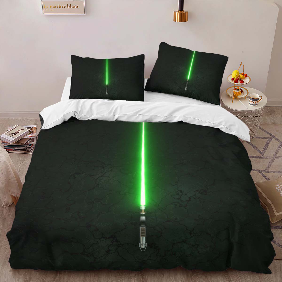 Green Lightsaber Star Wars Duvet Cover 2