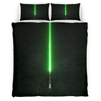 Green Lightsaber Star Wars Duvet Cover