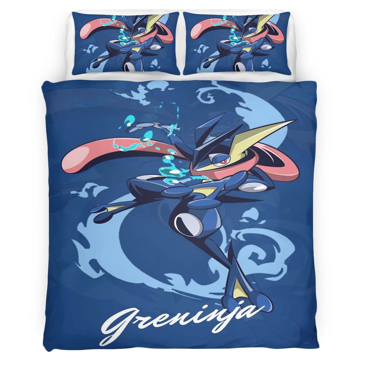 Greninja Pokemon 3 Duvet Cover