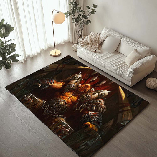 Grommash Grom Hellscream Orc World of Warcraft WOW Rug